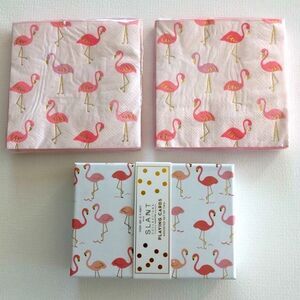 FLAMINGO PLAYING CARDS and Napkins